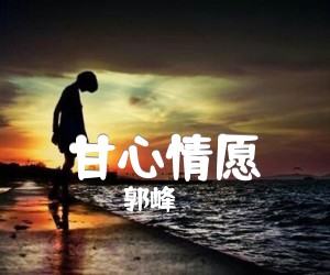 《甘心情愿吉他谱》_郭峰_D调 图片谱2张