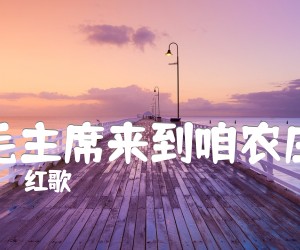 《毛主席来到咱农庄吉他谱》_红歌_C调 图片谱1张