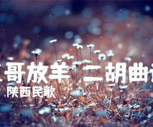 《五哥放羊  二胡曲谱吉他谱》_陕西民歌 图片谱1张