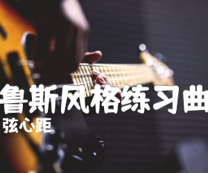 《布鲁斯风格练习曲一吉他谱》_弦心距 图片谱1张