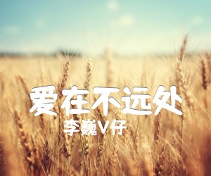 《爱在不远处吉他谱》_李巍V仔_F调 图片谱3张