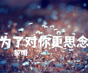 《为了对你更思念吉他谱》_黎明 文字谱