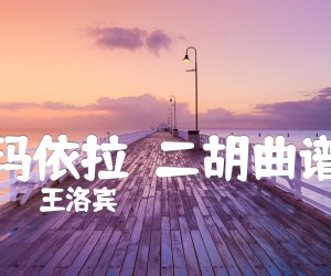 《玛依拉  二胡曲谱吉他谱》_王洛宾 图片谱1张