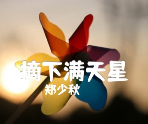 《摘下满天星吉他谱》_郑少秋_B调 图片谱1张