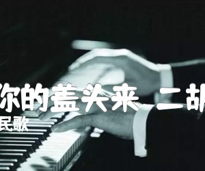 《掀起你的盖头来  二胡曲谱吉他谱》_新疆民歌_D调 图片谱1张