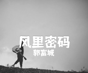 《风里密码吉他谱》_郭富城_文字谱