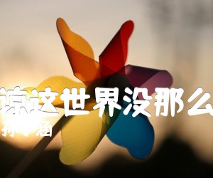 《孙子涵 原谅这世界没那么好吉他谱》_孙子涵_E调 图片谱6张