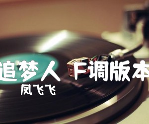 《追梦人（F调版本）吉他谱》_凤飞飞_F调 图片谱2张