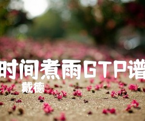 《时间煮雨GTP谱》_戴德_郁可唯很好听_时间煮雨指弹 图片谱1张