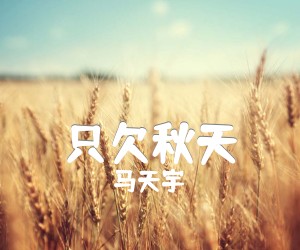 《只欠秋天吉他谱》_马天宇_F调 图片谱1张