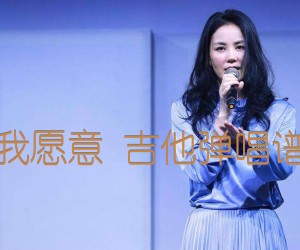 《我愿意 吉他弹唱谱吉他谱》_王菲_C调 图片谱15张