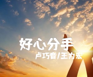 《好心分手吉他谱》_卢巧音/王力宏_E调 图片谱2张