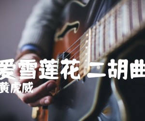 《我爱雪莲花 二胡曲谱吉他谱》_黄虎威 图片谱1张