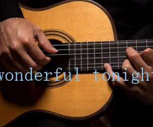 《wonderful tonight吉他谱》_吉他弹唱教学 文字谱