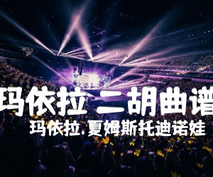 《玛依拉 二胡曲谱吉他谱》_玛依拉.夏姆斯托迪诺娃_D调_吉他图片谱1张