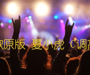 《夕阳下的歌原版 夏小虎 C调高清弹唱谱吉他谱》_群星_C调_吉他图片谱1张