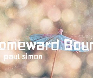 《Homeward Bound吉他谱》_paul simon_C调 图片谱2张