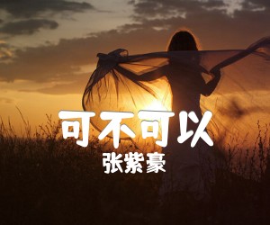 《可不可以吉他谱》_张紫豪_C调 图片谱3张