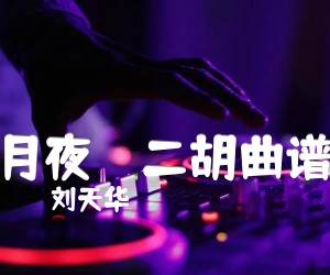 《月夜    二胡曲谱吉他谱》_刘天华 图片谱1张