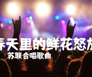 《春天里的鲜花怒放吉他谱》_苏联合唱歌曲 图片谱1张