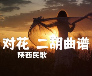 《对花  二胡曲谱吉他谱》_陕西民歌 图片谱1张