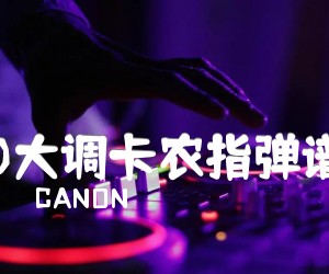 《D大调卡农指弹谱吉他谱》_CANON 图片谱2张