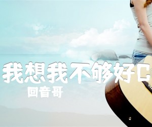 《我想我不够好C吉他谱》_回音哥_E调 图片谱2张