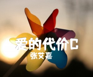 《爱的代价C吉他谱》_张艾嘉_D调 图片谱2张