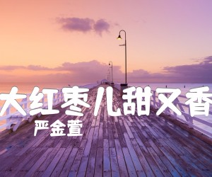 《大红枣儿甜又香吉他谱》_严金萱_G调_吉他图片谱1张