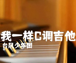 《像我一样C调吉他谱吉他谱》_台风少年团_C调 图片谱1张