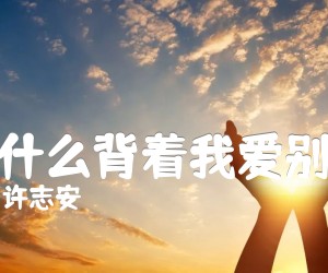 《为什么背着我爱别人吉他谱》_许志安_A调 图片谱2张