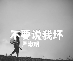 《不要说我坏吉他谱》_严淑明_吉他图片谱1张