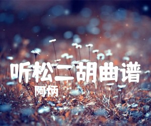 《听松二胡曲谱吉他谱》_阿炳_G调 图片谱1张