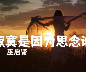 《寂寞是因为思念谁吉他谱》_巫启贤_带原版前奏_C调 图片谱3张