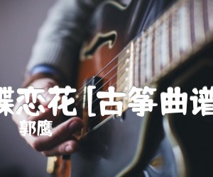 《蝶恋花 [古筝曲谱]吉他谱》_郭鹰_D调 图片谱1张