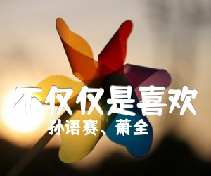 《不仅仅是喜欢吉他谱》_孙语赛、萧全_C调_吉他图片谱4张